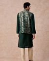 Manyavar Men Emerald Elegance Kurta Jacket Set
