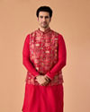 Rani Pink Kurta Jacket Set