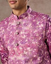 Manyavar Men Purple Enthralling Kurta Jacket Set