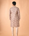 Manyavar Men Opulent Beige Kurta Jacket Set
