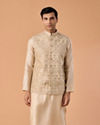 Beige Glorious Kurta Jacket Set