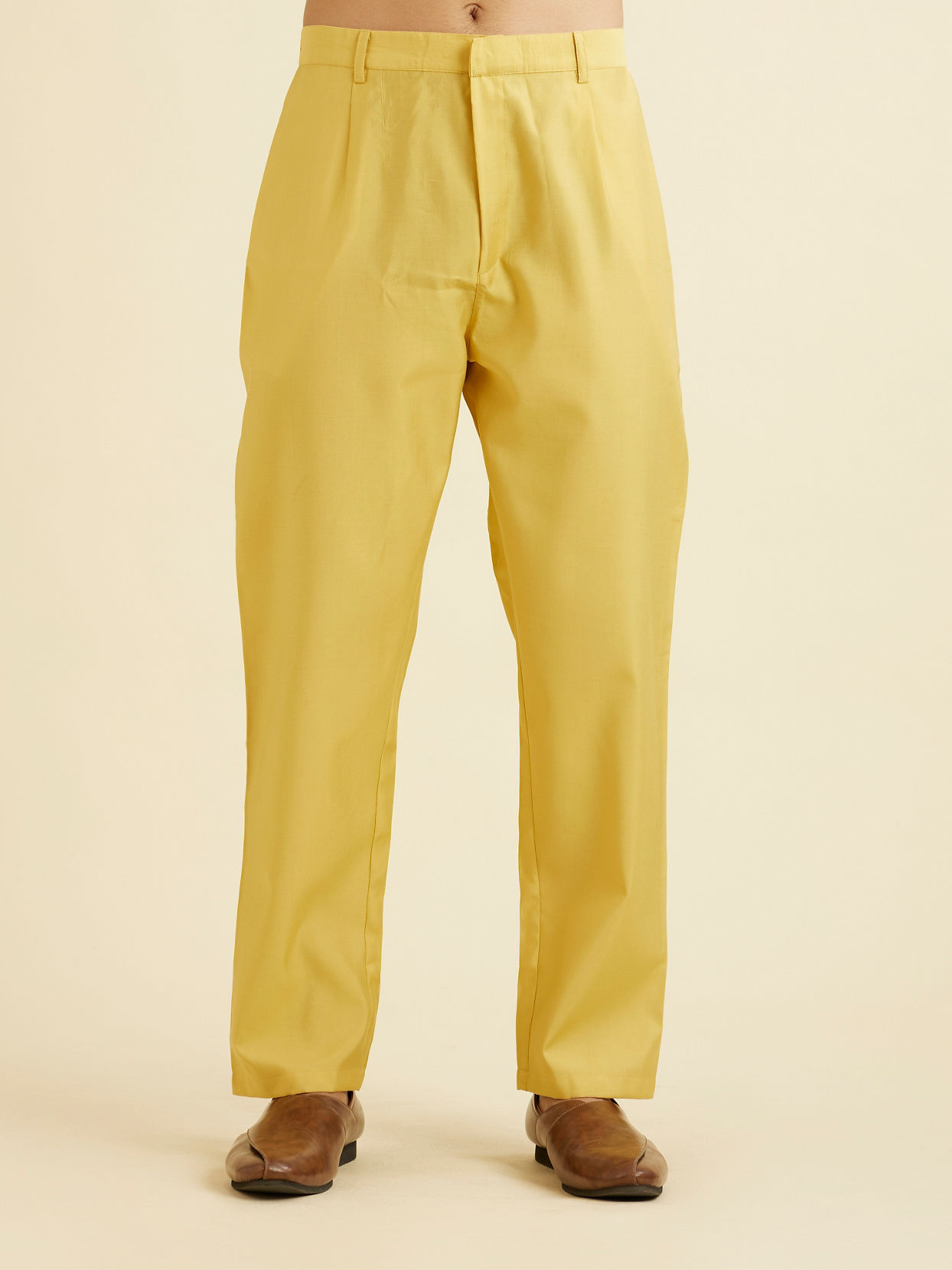 Manyavar Men Radiant Yellow Kurta Jacket Set