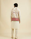 Manyavar Men Costal Cream Elegance Kurta Jacket Set