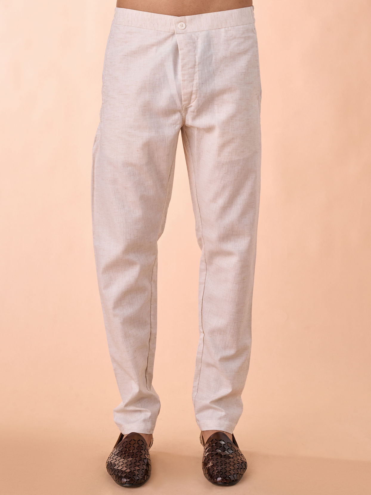 Manyavar Men Regal Beige Kurta Jacket Set