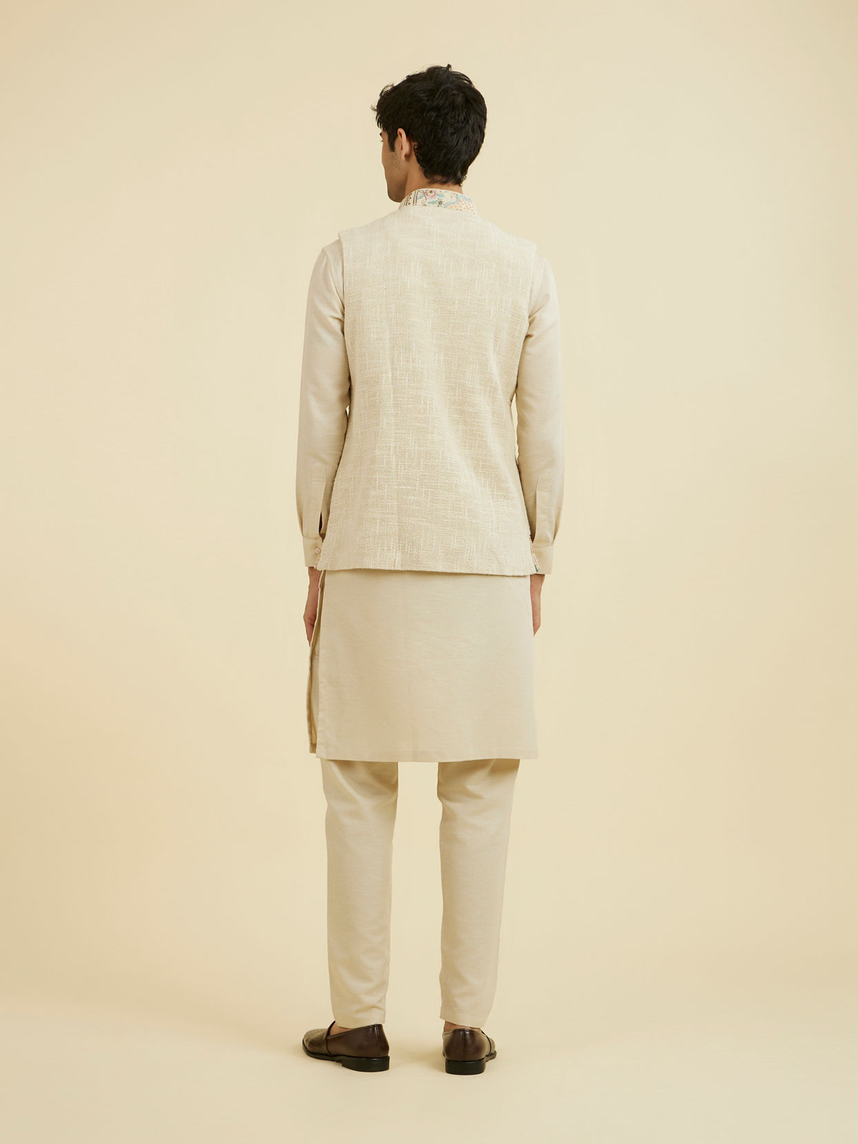 Manyavar Men Natural Elegance Jacket Set