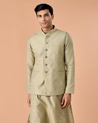 Manyavar Men Verdant Elegance Kurta Jacket Set