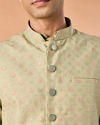 Manyavar Men Verdant Elegance Kurta Jacket Set