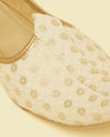 Manyavar Men Exquisite Cream Georgette Jooti