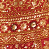 Radiant Red and Mustard Bridal Art Silk Bridal Lehenga