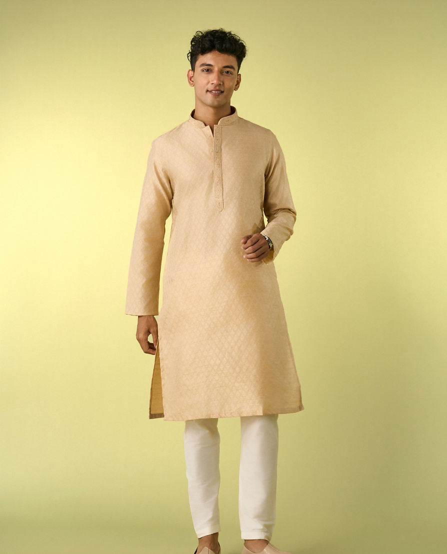 Diwas Men Beige Delight Kurta