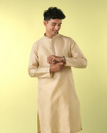 Diwas Men Beige Delight Kurta