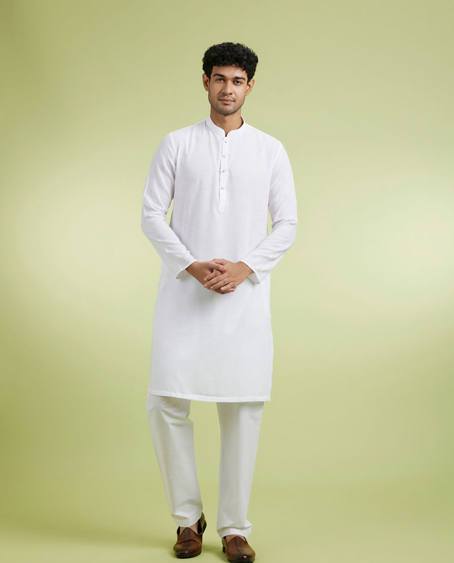 Diwas Men Regal White Elegance Kurta