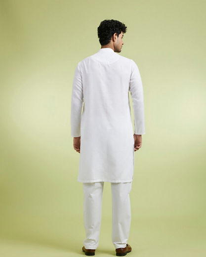 Diwas Men Regal White Elegance Kurta
