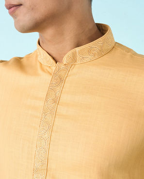 Diwas Men Majestic Black Kurta