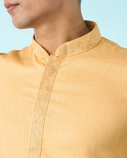 Diwas Men Majestic Black Kurta