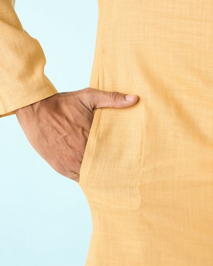 Diwas Men Majestic Black Kurta