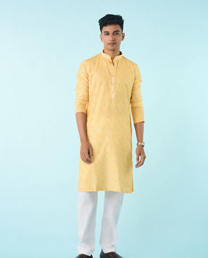 Diwas Men Majestic Black Kurta