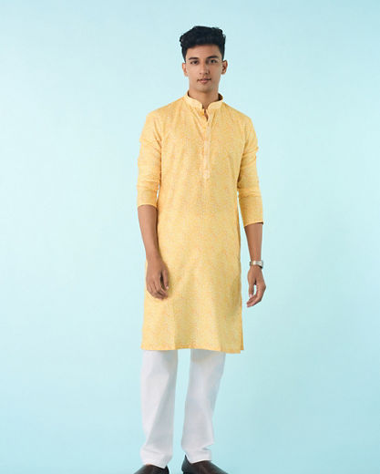 Diwas Men Majestic Black Kurta