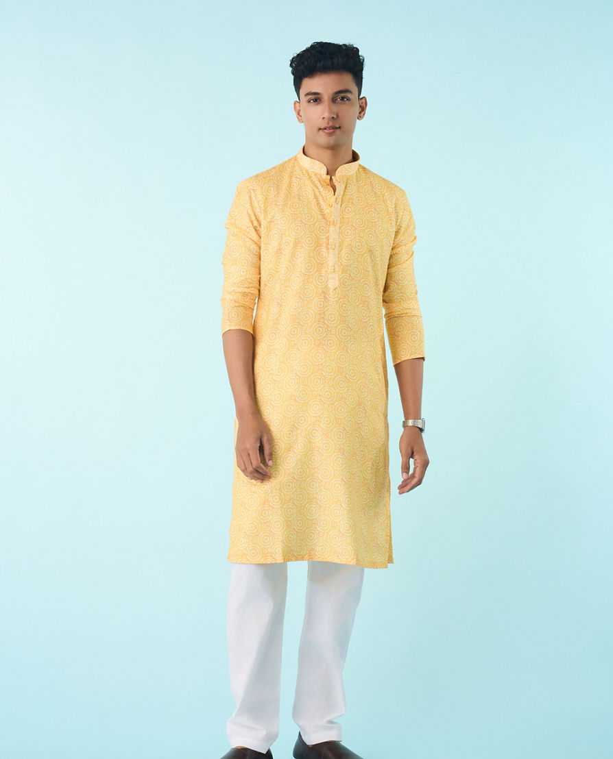 Diwas Men Majestic Black Kurta