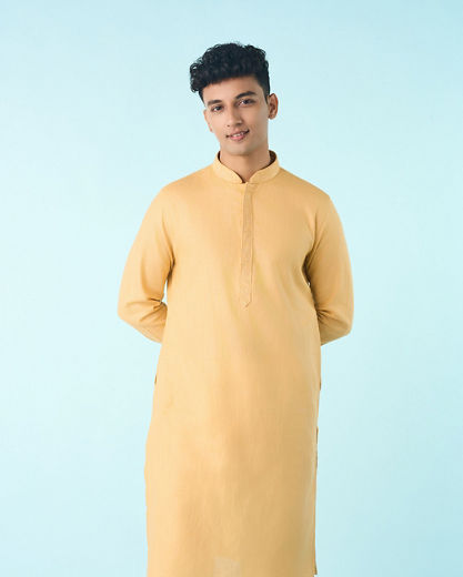 Diwas Men Majestic Black Kurta