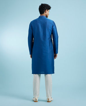 Diwas Men Ethereal Mid-Blue Elegance Kurta