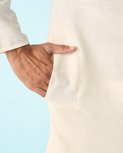 Diwas Men Cream Elegance Kurta