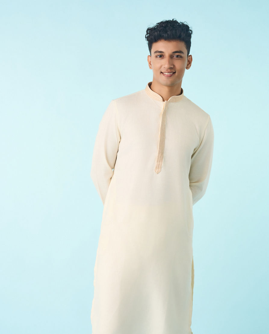 Diwas Men Cream Elegance Kurta