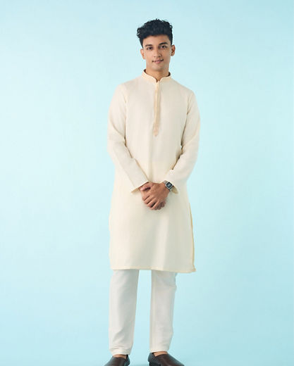Diwas Men Cream Elegance Kurta