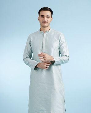 Diwas Men Light Blue Kurta