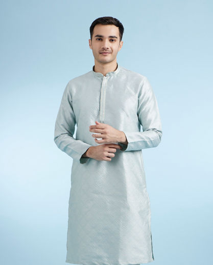 Diwas Men Light Blue Kurta