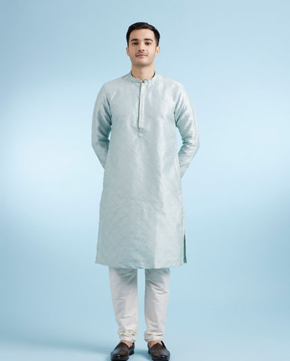 Diwas Men Light Blue Kurta