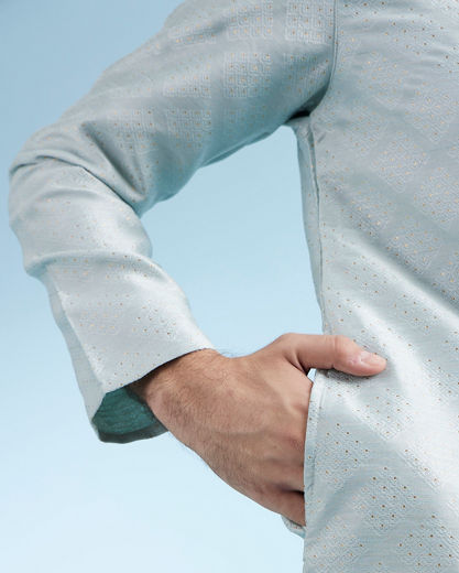 Diwas Men Light Blue Kurta