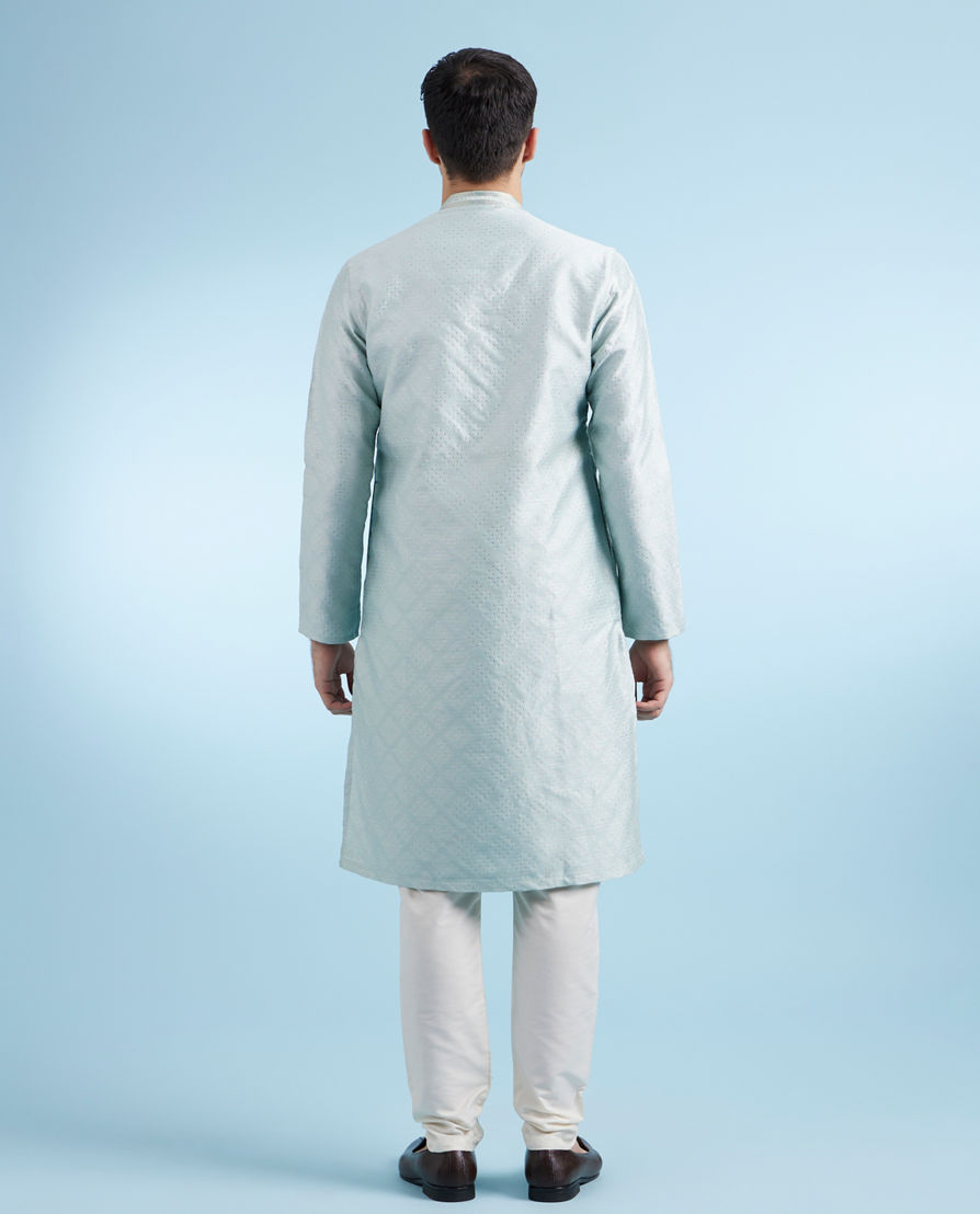 Diwas Men Light Blue Kurta
