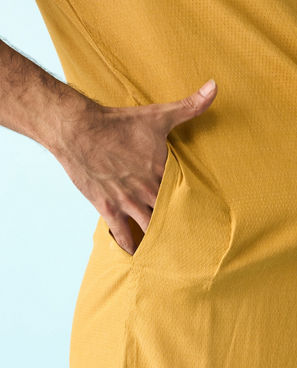 Diwas Men Regal Mustard Kurta