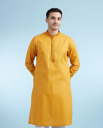 Diwas Men Mustard Festival Kurta