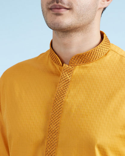 Diwas Men Mustard Festival Kurta