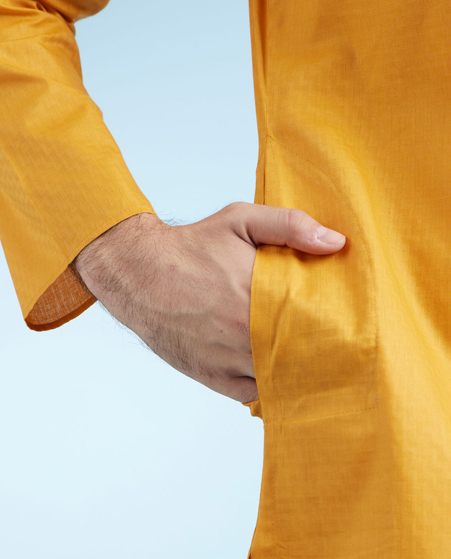 Diwas Men Mustard Festival Kurta