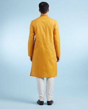 Diwas Men Mustard Festival Kurta