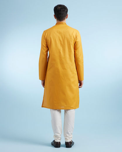 Diwas Men Mustard Festival Kurta