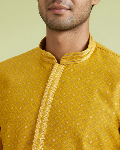 Diwas Men Radiant Mustard Kurta