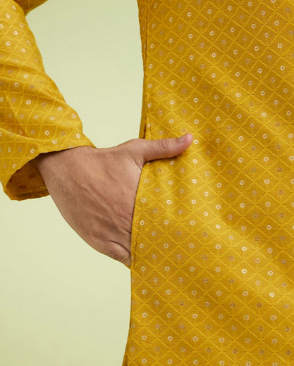 Diwas Men Radiant Mustard Kurta