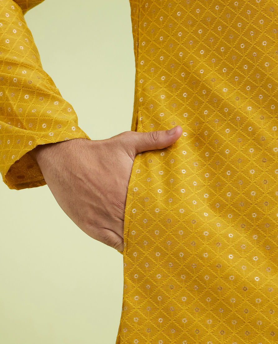 Diwas Men Radiant Mustard Kurta