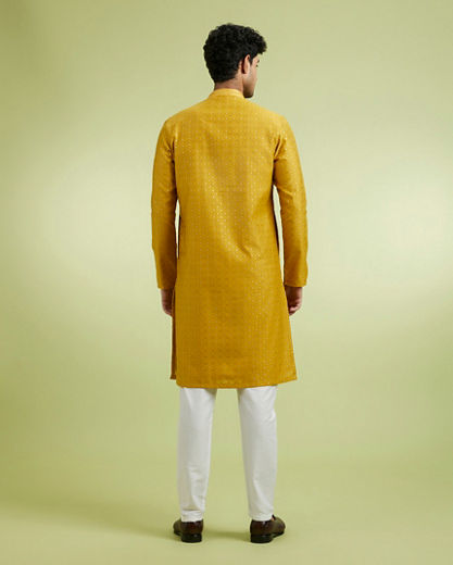 Diwas Men Radiant Mustard Kurta