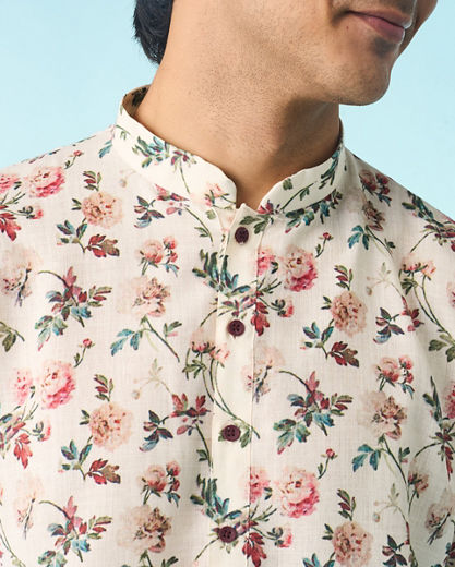 Diwas Men Cream Odyssey of Grace Kurta