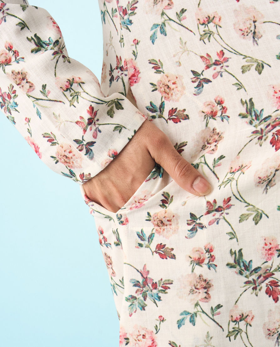 Diwas Men Cream Odyssey of Grace Kurta