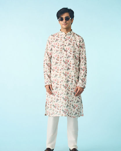Diwas Men Cream Odyssey of Grace Kurta
