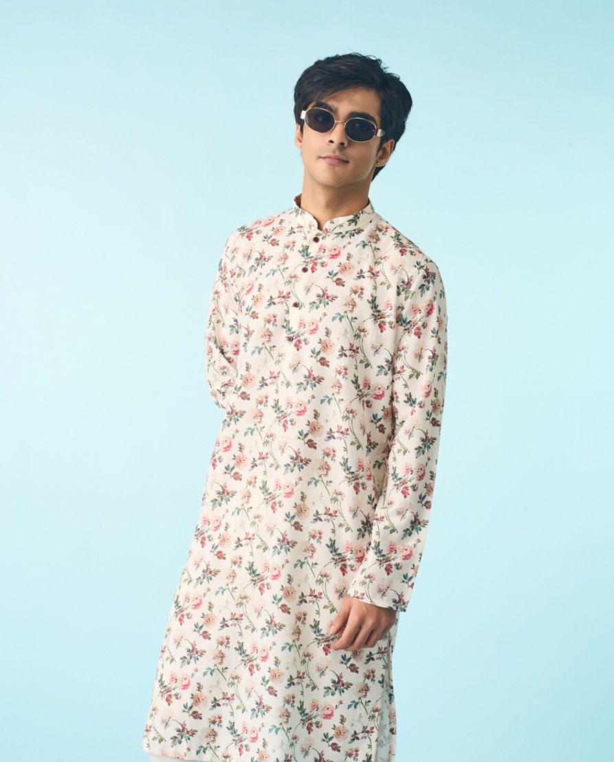 Diwas Men Cream Odyssey of Grace Kurta