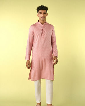 Diwas Men Peach Radiance Kurta