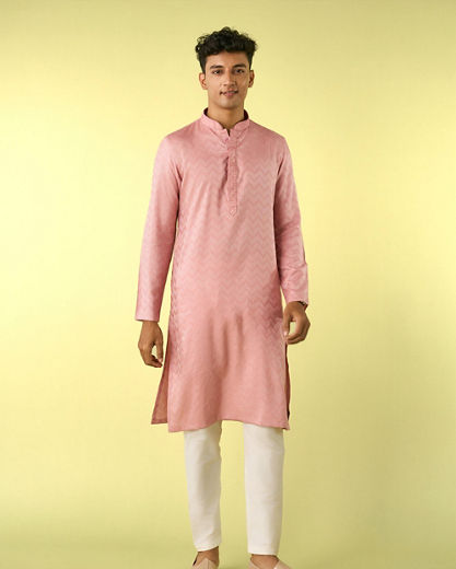 Diwas Men Peach Radiance Kurta