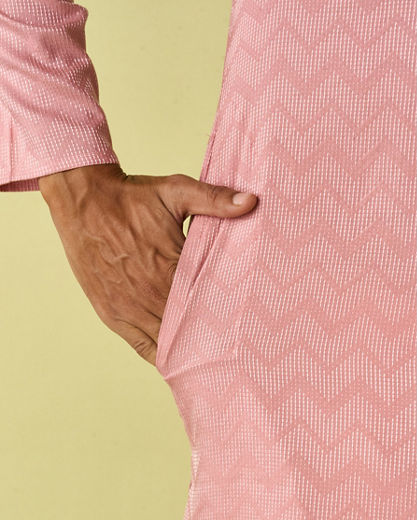 Diwas Men Peach Radiance Kurta